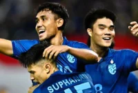 Thailand memastikan tiket semifinal Piala AFF U-19 2026 usai menaklukkan Malaysia 3-2. (Foto: AFP/LILLIAN SUWANRUMPHA/kompas)