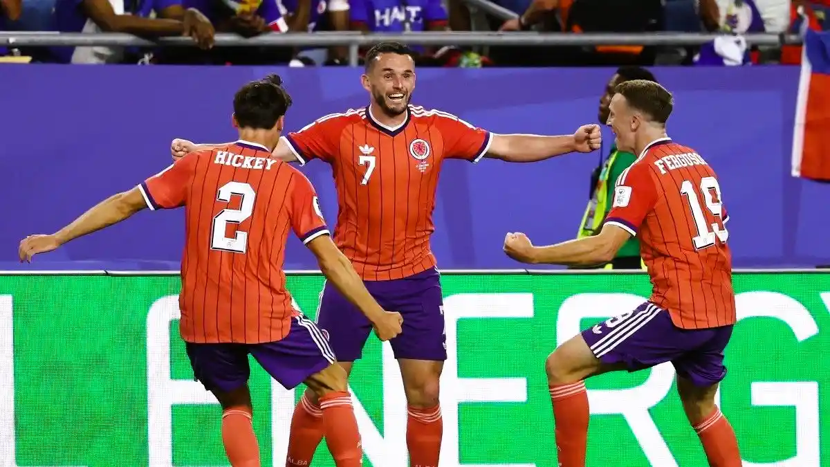 Hasil Piala Dunia 2026: Skotlandia Taklukkan Haiti 1-0 di Laga Perdana Piala Dunia 2026. (Foto: FRANCK FIFE / AFP/kompas)