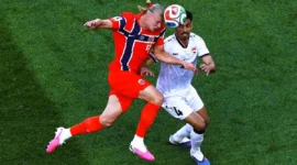 Haaland Menggila! Norwegia Hajar Irak 4-1 dan Langsung Puncaki Grup I Piala Dunia 2026. (Foto: AFP/BUDA MENDES/kompas)