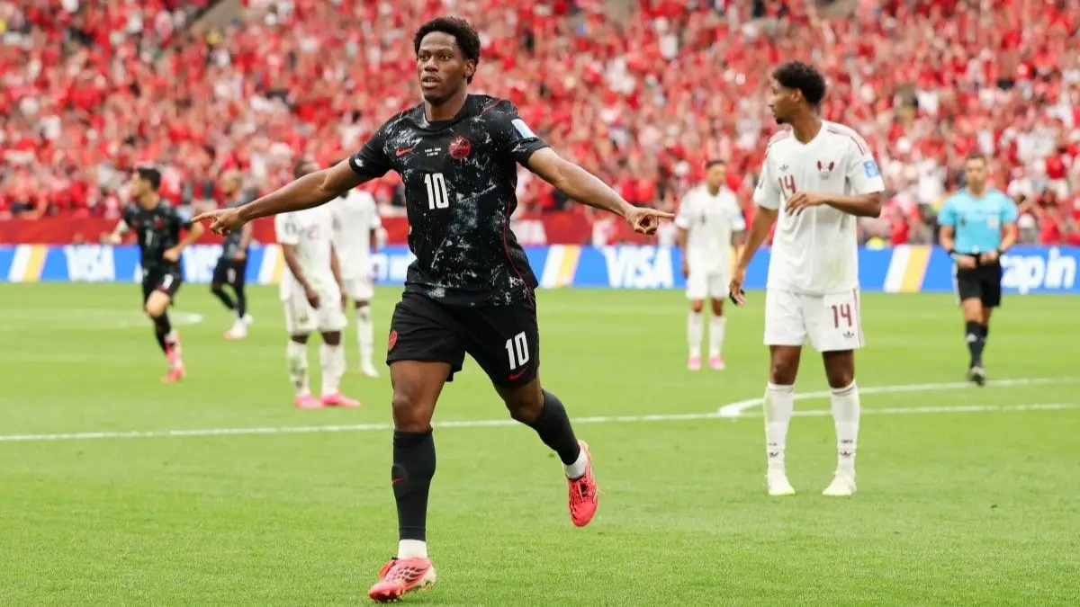 Gol Dramatis Injury Time Antar Kanada ke 16 Besar, Afrika Selatan Pulang dengan Tangan Hampa. (Foto: Getty Images via AFP/FRAN SANTIAGO/kompas)