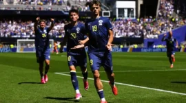 Hasil Bosnia Vs Qatar Piala Dunia 2026: Bosnia Menang 3-1, Harapan ke 32 Besar Masih Menyala. (Foto: Getty Images via AFP/Stu Forster/kompas)