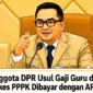 Ilustrasi DPR Usul Gaji Guru dan Nakes PPPK Dibayar APBN. (Foto : Illgner Ndun/Facebook)