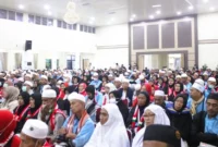 443 Jamaah Haji Kloter BTH-21 Tiba di Jambi, Tangis Haru Warnai Momen Kepulangan. (Foto: Diskominfo Provinsi Jambi/jambiprima)