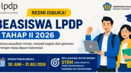 Beasiswa LPDP 2026 Tahap II Resmi Dibuka, Simak Syarat, Jadwal, dan Cara Daftarnya. (Foto: AI)