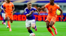 Laga Sengit Belanda vs Jepang Berakhir Imbang 2-2, Kamada Jadi Penyelamat Di Menit Akhir. (Foto: kompas)