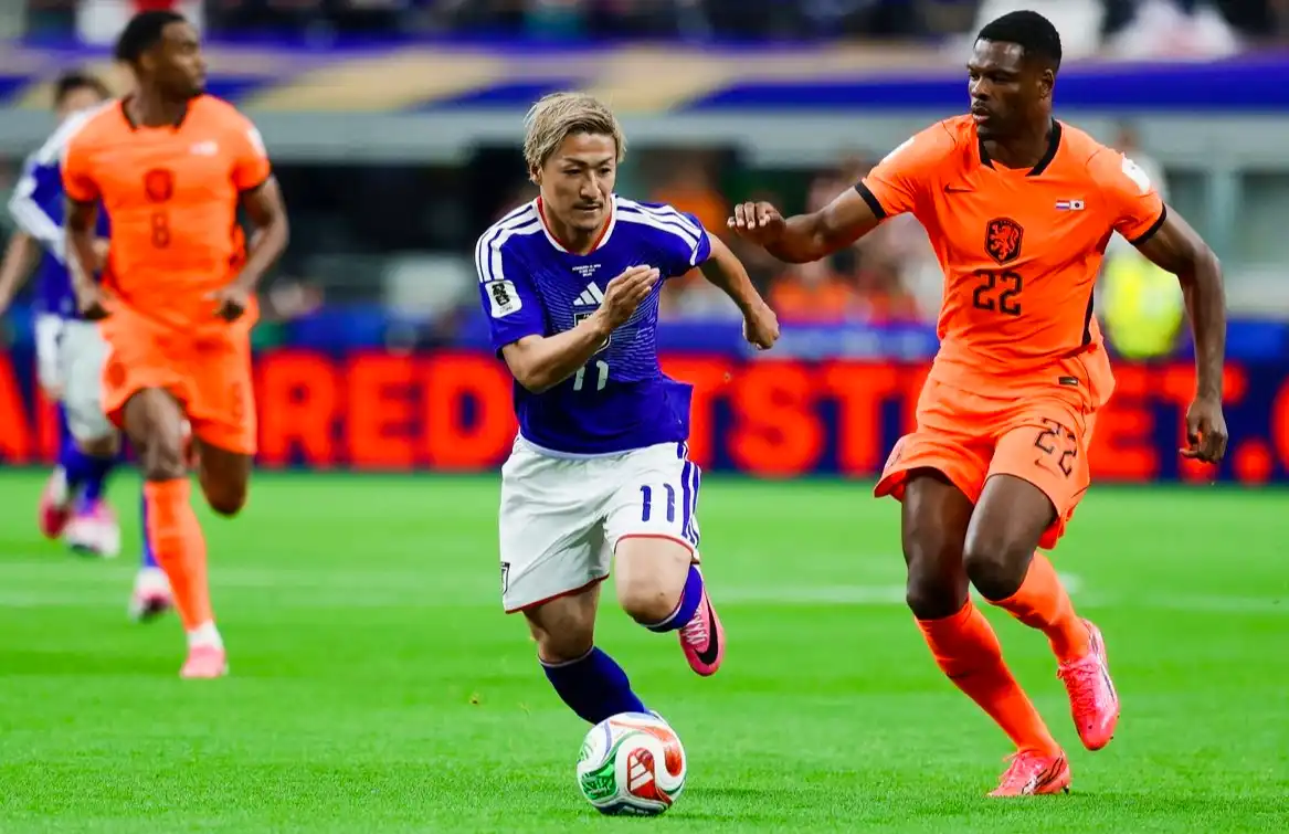 Laga Sengit Belanda vs Jepang Berakhir Imbang 2-2, Kamada Jadi Penyelamat Di Menit Akhir. (Foto: kompas)