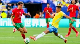 Hasil Piala Dunia 2026: Brasil vs Maroko Imbang dalam Laga Sengit. (Foto: IMAGN IMAGES via Reuters/CAEAN COUTO/cnnindonesia)
