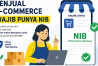 Jualan di E-Commerce Sekarang Wajib Punya NIB. (Foto: AI)