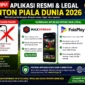 Jangan Sampai Tertipu! Ini Aplikasi Resmi dan Legal untuk Nonton Piala Dunia 2026. (Foto: AI)