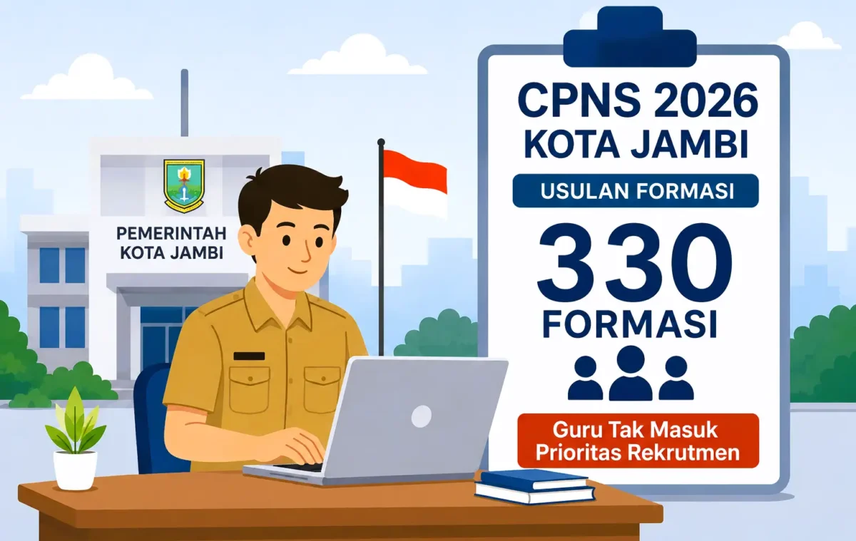 Ilustrasi Pemkot Jambi Usulkan 330 Formasi CPNS 2026, Guru Tak Masuk Prioritas Rekrutmen. (Foto: AI)