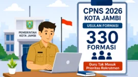 Ilustrasi Pemkot Jambi Usulkan 330 Formasi CPNS 2026, Guru Tak Masuk Prioritas Rekrutmen. (Foto: AI)
