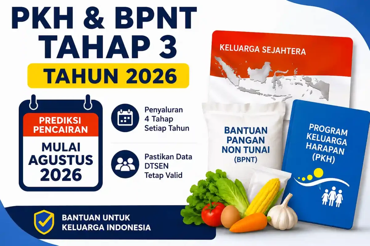 Bantuan PKH dan BPNT Tahap 3 2026 Akan Segera Cair, Ini Perkiraan Jadwalnya. (Foto: AI)