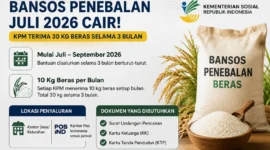 Bansos Penebalan Juli 2026 Segera Cair, KPM Dapat 30 Kg Beras! Simak Jadwal dan Syarat Pengambilannya. (Foto: AI)