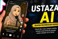 Viral Ustazah AI di TikTok, Pakar Ungkap Ciri-Ciri dan Risiko Konten Tanpa Identitas. (Foto: AI)