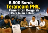 6.500 Buruh Terancam PHK, Pemerintah Bergerak Cari Jalan Keluar. (Foto: AI)