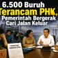 6.500 Buruh Terancam PHK, Pemerintah Bergerak Cari Jalan Keluar. (Foto: AI)