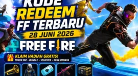 Kode Redeem FF Hari Ini 28 Juni 2026, Buruan Klaim Token SG2, Bundle, dan Skin Senjata Gratis. (Foto: Ilustrasi/net/rmollampung)