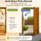 Pintu Rumah Sebaiknya Dibuka ke Dalam atau ke Luar? Simak Penjelasannya. (Foto: AI)