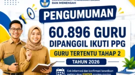 Sudah Cek SIMPKB? Kemendikdasmen Panggil 60.896 Guru Ikut PPG Tahap 2 Tahun 2026. (Foto: AI)