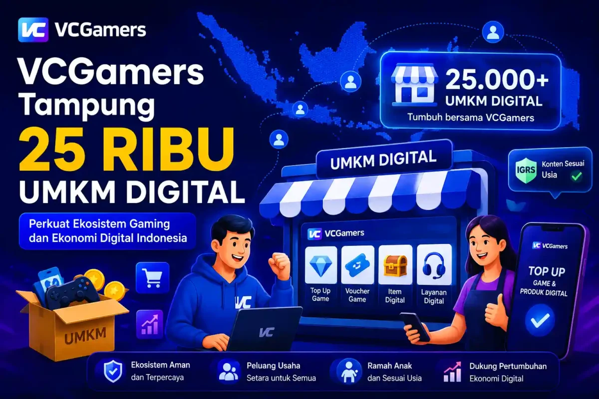 Ilistrasi VCGamers Tampung 25 Ribu UMKM Digital. (Foto: IA)