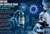 Ilustrasi AI Rancang Vaksin Baru untuk Hadapi Ancaman Pandemi Masa Depan. (Foto: Ai)