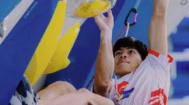 Putra Tri Ramadani Naik Ke Peringkat Dua Dunia Lead Series 2026 Usai Merebut Emas Di Praha, Ceko. (Foto: Worldclimbing/olret.viva)