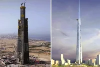 Gedung Tertinggi Di Dunia: Burj Khalifa Terancam Tergeser, Jeddah Tower Sudah Tembus 100 Lantai. (Foto: Saudi Binladin Group/AS+GG/sindonews)