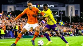 Belanda Mengamuk! Swedia Tumbang 1-5 di Piala Dunia 2026. (Foto: AI Generated/suaramerdeka)
