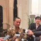 Menteri Sekretaris Negara (Mensesneg) Prasetyo Hadi memberi keterangan terkait dicopot Silmy Karim dari Wamen Imipas. (Foto: ANTARA/Mentari Dwi Gayati)