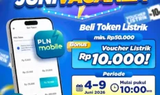 PLN Gelar Promo Bonus Token Listrik Mulai Hari ini Kamis 4 Juni 2026 untuk Pelanggan Prabayar