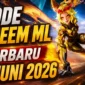 Kode Redeem ML Terbaru 18 Juni 2026, Ada Skin Gratis dan Bonus 1.000 Diamond. (Foto: ditusi)