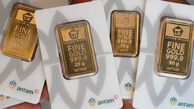Ilustasi emas Antam. (Foto: istimewa/bacaini)