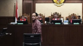 Nadiem Singgung Pengabdian: Hadiah yang Saya Dapatkan Adalah Jeruji Besi (Foto: ANTARA FOTO/M Risyal Hidayat/nym)