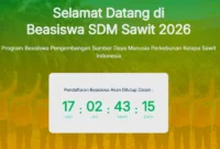 BPDP Resmi Buka Pendaftaran Beasiswa SDM Sawit 2026 Hari Ini. (Foto: sdmperkebunan)
