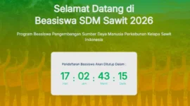 BPDP Resmi Buka Pendaftaran Beasiswa SDM Sawit 2026 Hari Ini. (Foto: sdmperkebunan)
