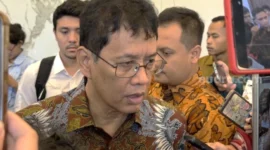 Purbaya Yudhi Sadewa membantah rumor pengunduran dirinya dari kursi Menteri Keuangan. (Foto: Suara.com/Dicky Prastya)