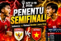 Jadwal Timnas U19 Indonesia Vs Vietnam dalam Laga Penentuan Grup A. (Foro: wartagarut)