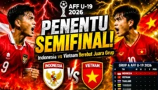 Jadwal Timnas U19 Indonesia Vs Vietnam dalam Laga Penentuan Grup A. (Foro: wartagarut)