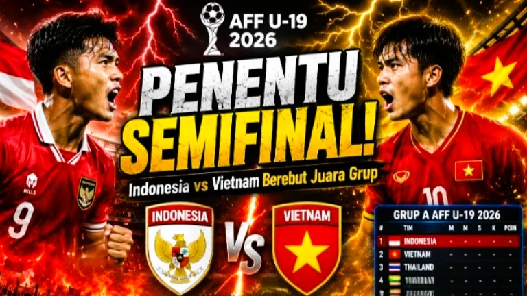 Jadwal Timnas U19 Indonesia Vs Vietnam dalam Laga Penentuan Grup A. (Foro: wartagarut)