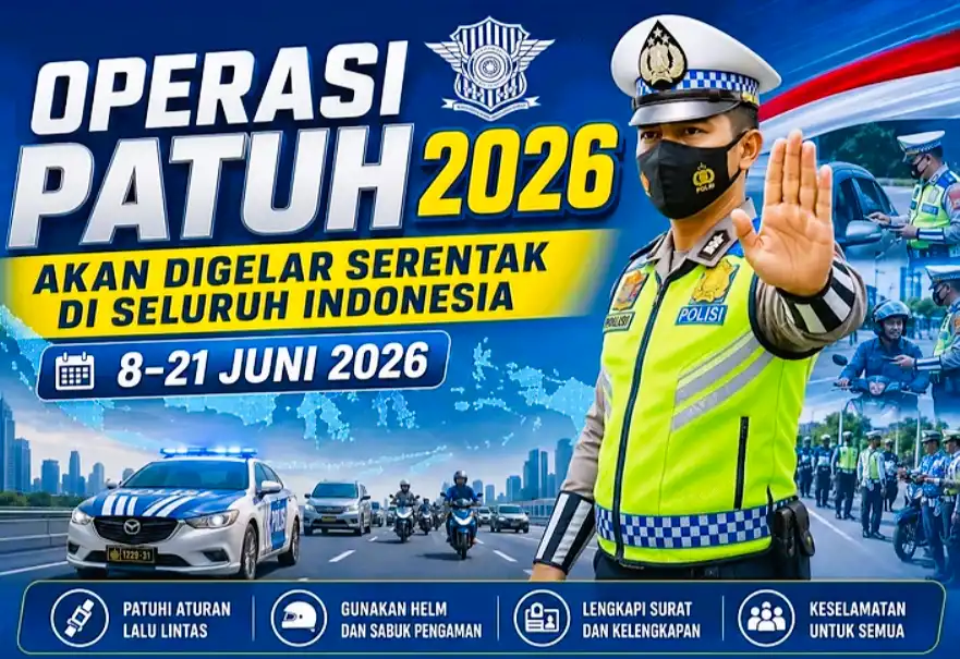 Operasi Patuh 2026 Dimulai 8 Juni, Polisi Fokus Sama Pelanggaran Berisiko Tinggi. (Foto : kaltengnetwork)