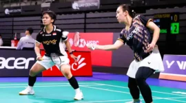 Sempat Unggul, Ana/Trias Gagal Juara Australian Open 2026 Usai Tumbang di Final. (Foto: badminton.ina/rri)