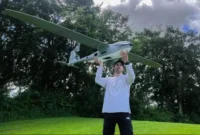 Sky-Watch Kenalkan RQ-70 Dainn, Drone Tempur Baru dengan Daya Tahan Delapan Jam. (Foto: ANTARA/HO-Sky-Watch)