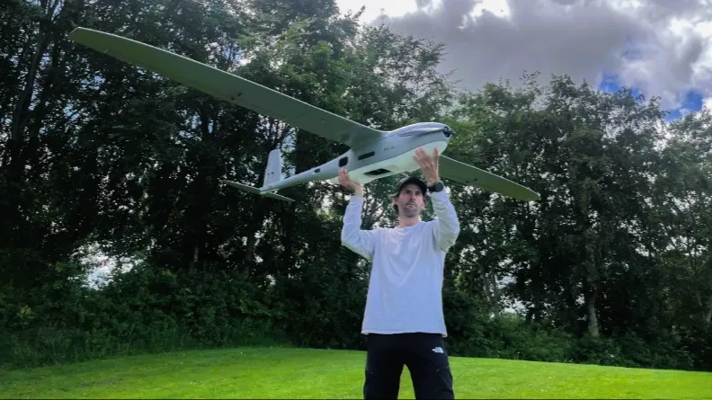 Sky-Watch Kenalkan RQ-70 Dainn, Drone Tempur Baru dengan Daya Tahan Delapan Jam. (Foto: ANTARA/HO-Sky-Watch)