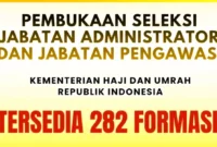 Kemenhaj RI Buka 282 Formasi Jabatan Administrator dan Pengawas 2026, Simak Syarat, Jadwal, dan Cara Daftarnya. (Foto: tribunnews)