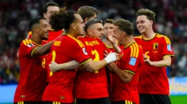 Belgia vs Selandia Baru Piala Dunia 2026: Trossard Borong Dua Gol, Belgia Menang Telak 5-1. (Foto: Xinhua/Meng Yongmin/kompas)