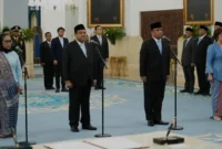 Resmi Dilantik Prabowo, Nanik Nahkodai dan Said Iqbal Masuk Lingkaran Istana.(Foto: metrotvnews)