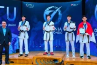 Taekwondo Indonesia Aziz Hidayat Bawa Pulang Dua Medali Untuk Indonesia. (Foto: Dok. Istimewa/metrotvnews)