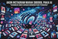 Ilustrasi Akun Instagram Marak Dibobol Lewat Celah Chatbot AI Meta (Foto: IA)