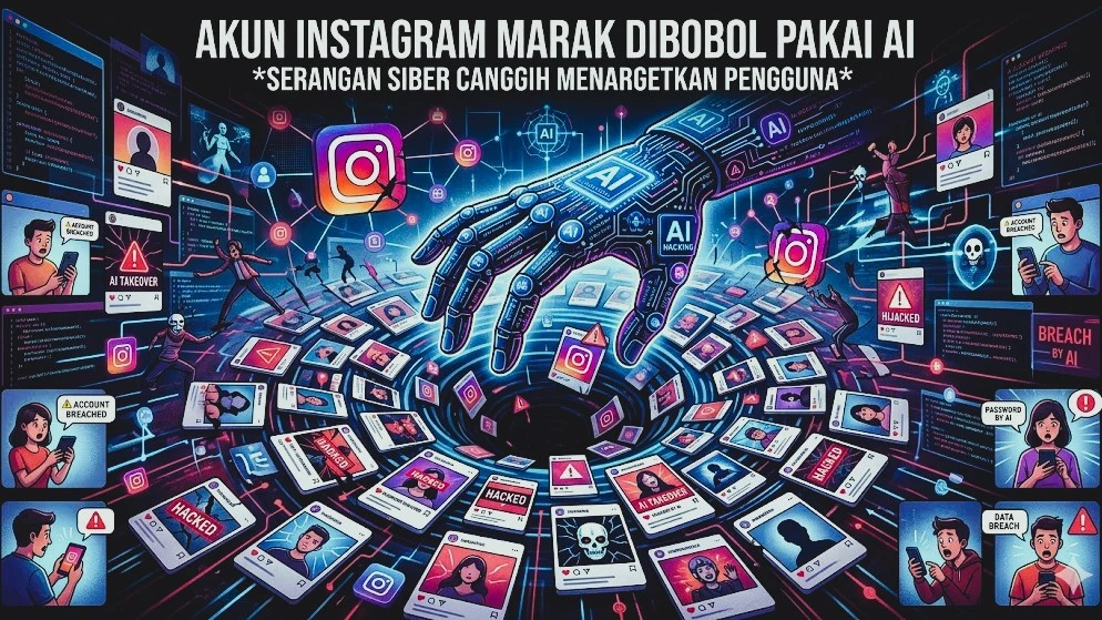 Ilustrasi Akun Instagram Marak Dibobol Lewat Celah Chatbot AI Meta (Foto: IA)