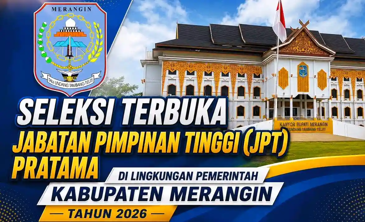Pemkab Merangin Buka Seleksi JPT Pratama 2026, Tiga Jabatan Strategis Dilelang Terbuka. (Foto: jambiseru)